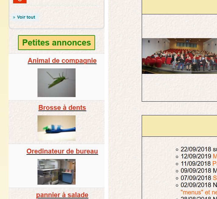 annonces acces module